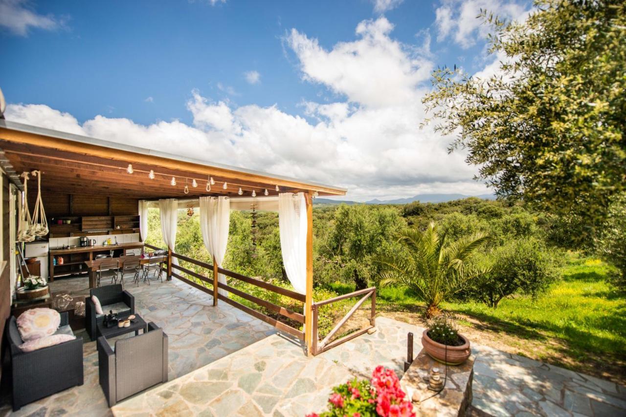 Hakuna Matata Holidays Wooden With Airco & Pool In Greek Olive Grove *