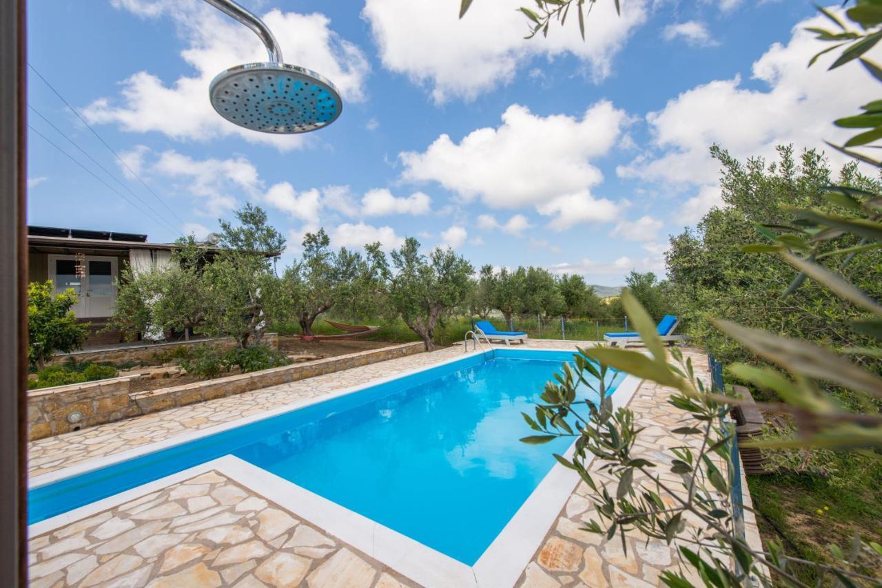 Hakuna Matata Holidays Wooden With Airco & Pool In Greek Olive Grove Lodge *